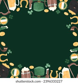 St. Patrick Celebration Frame Background