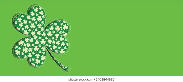 st patrick clover background vector eps