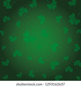 st patrick clovers leafs pattern
