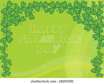 st. patrick day background, green illustration