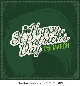 st patrick day background happy chalk type st patrick's day postcard on a green chalkboard st patrick day background happy chalk type english classic vacation texture traditional isolated life spring