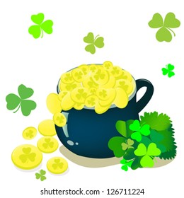 St. Patrick day background vector illustration