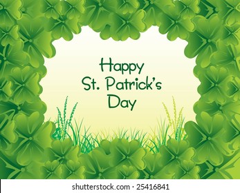 st patrick day banner card