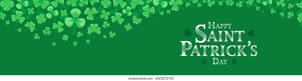 St Patrick Day banner. Happy Saint Patrick Day banner.