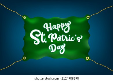 St. Patrick Day Banner Template Vector	
