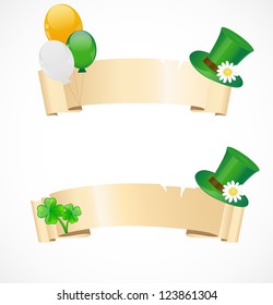 St. Patrick day banners
