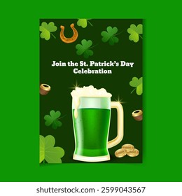 st patrick day celebration illustration