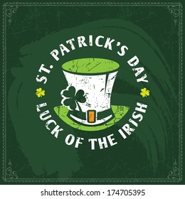 st patrick day chalk vector celtic invitation logo graphic font st patrick's day card on a green chalkboard st patrick day chalk vector celtic invitation logo graphic font happy english classic vacati