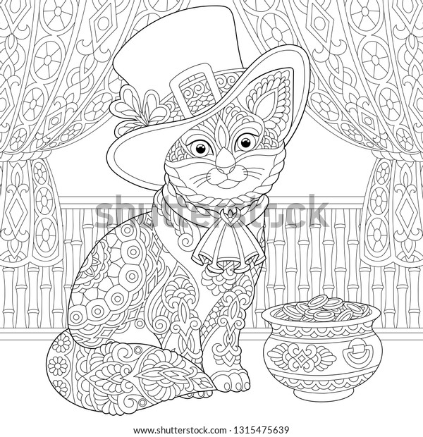 st patrick day coloring page colouring stock vector royalty