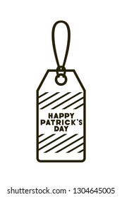 st patrick day commercial tag isolated icon