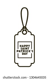 st patrick day commercial tag isolated icon