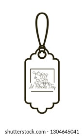 st patrick day commercial tag isolated icon