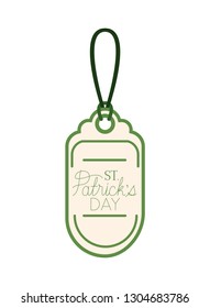 st patrick day commercial tag isolated icon