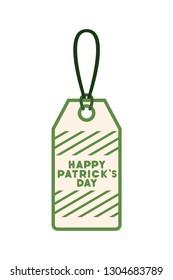 st patrick day commercial tag isolated icon