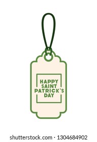 st patrick day commercial tag isolated icon