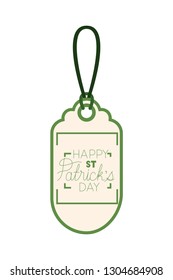 st patrick day commercial tag isolated icon