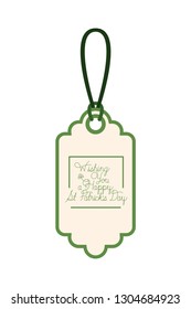 st patrick day commercial tag isolated icon