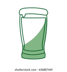 st. patrick day concept. glasses of green beer
