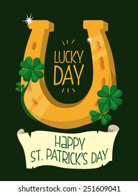 st Patrick day design, vector illustration eps10 graphic 