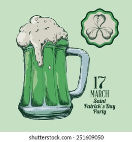 st Patrick day design, vector illustration eps10 graphic 