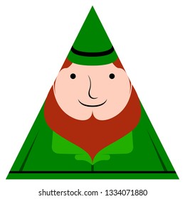 St patrick day elf. Vector illustration design