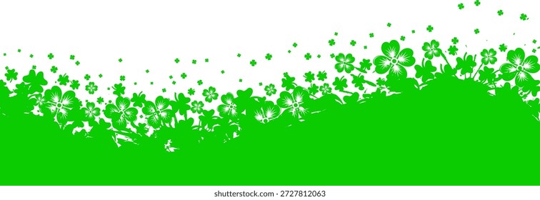 St. Patrick Day Frame St. Patrick Day quadro grunge com padrão de onda, ilustração vetorial
