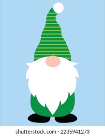 St Patrick Day Gnome, Green Clover, So Lucky, Shamrock, Lucky Clover Vector File