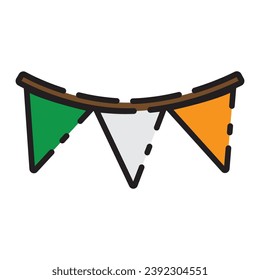 st patrick day icon vector template illustration logo design