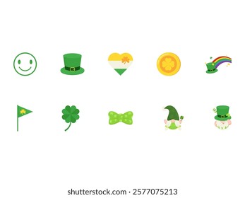 St Patrick Day Illustration Element Set