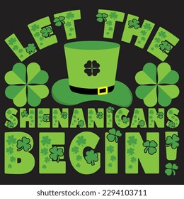 St patrick day irish traditional graphic t shirt . St patrick day related quote design or elements 