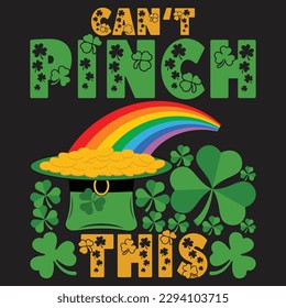 St patrick day irish traditional graphic t shirt . St patrick day related quote design or elements 