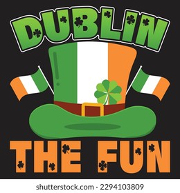 St patrick day irish traditional graphic t shirt . St patrick day related quote design or elements 