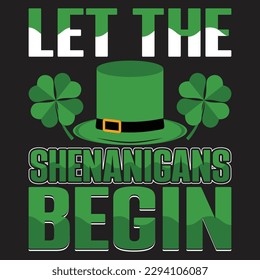 St patrick day irish traditional graphic t shirt . St patrick day related quote design or elements 