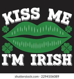 St patrick day irish traditional graphic t shirt . St patrick day related quote design or elements 