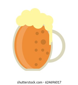 st patrick day jar beer foam cold