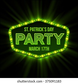 St. Patrick Day poster. Vector illustration EPS10