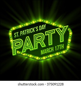 St. Patrick Day poster. Vector illustration EPS10