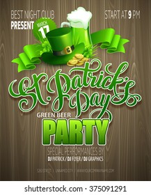 St. Patrick Day poster. Vector illustration EPS10