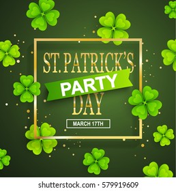 St. Patrick Day poster. Vector illustration EPS10, vector illustration.	
