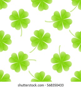 St Patrick day seamless on white background. vector illustration