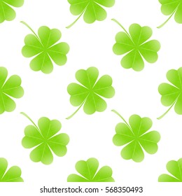 St Patrick day seamless on white background. vector illustration