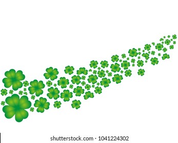 st patrick day shamrock leaves background
