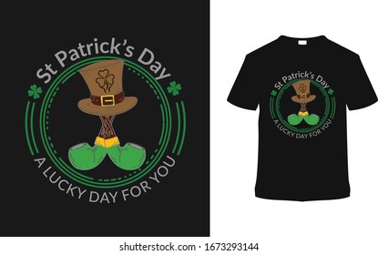 St Patrick Day t shirt design template, vector, apparel, eps 10