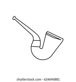 st patrick day tobacco pipe leprachaun outline