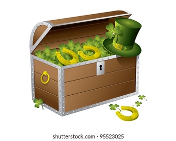 St Patrick day treasure chest