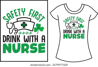 St Patrick Day Typography t shirts. Lucky shirt Design.