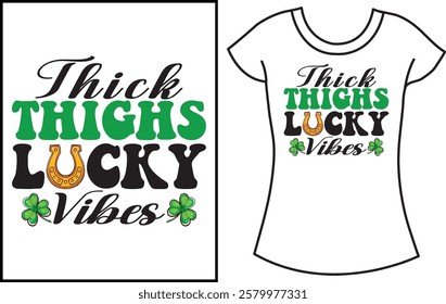 St Patrick Day Typography t shirts. Lucky shirt Design.