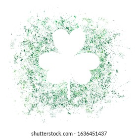 St. Patrick day vector background with clover. Irish holiday Saint Patrick Day. Vector illustration for greeting card, poster, banner