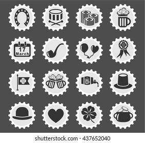 st patrick day web icons for user interface design