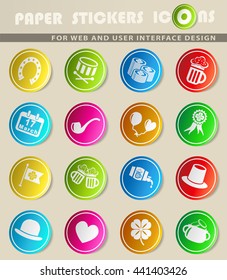 st patrick day web icons for user interface design